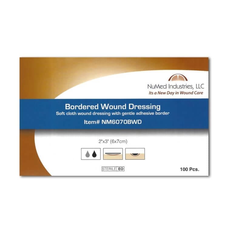 Bordered Gauze Wound Dressing 2x3